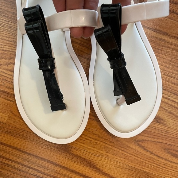 Melissa Thong Sandals Color White Size 6 - Picture 5 of 5
